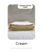 Cream Bed Sheet (Queen)