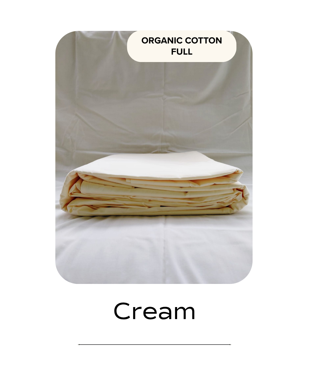 Cream Bed Sheet (Full)