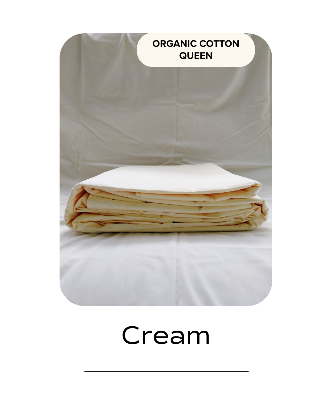 Cream Bed Sheet (Queen)
